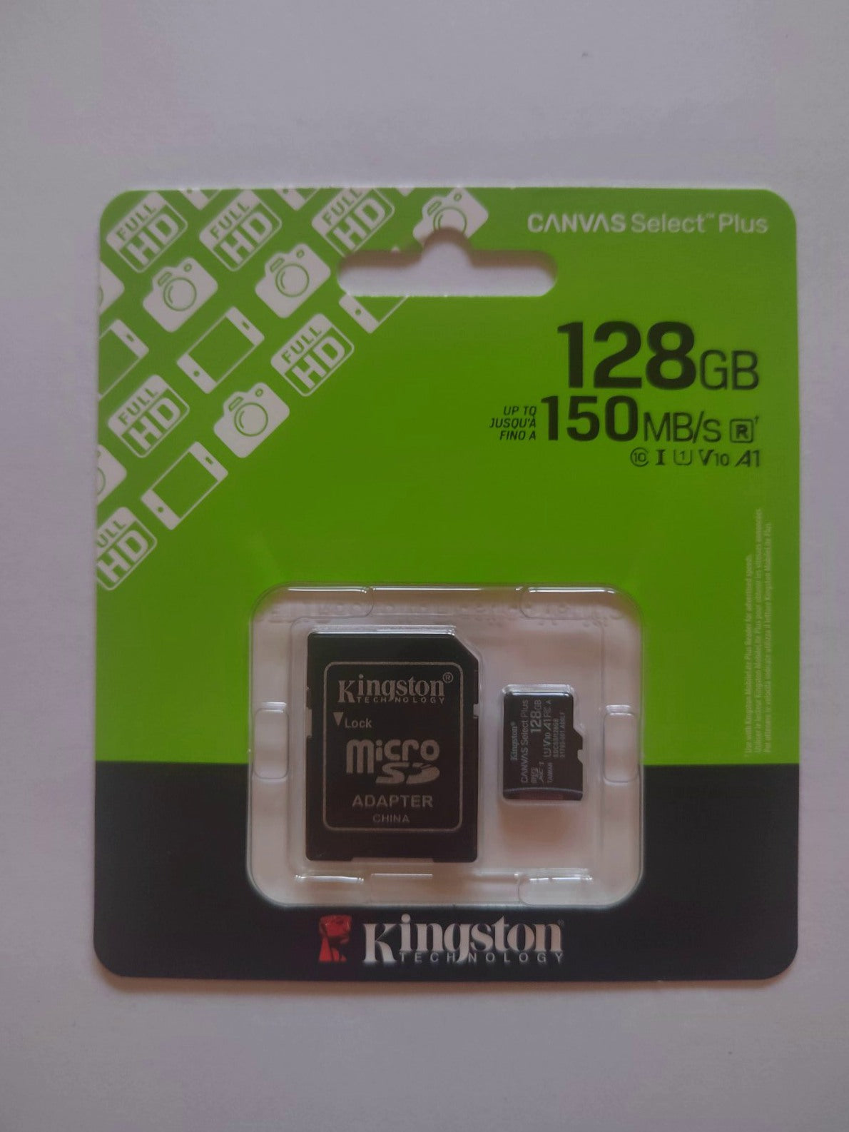 Карта памет Kingston 128GB microSDXC Canvas Select Plus Gen3 150MB/s A1 Card + Adapter КЛАС 10/ MSD008 /