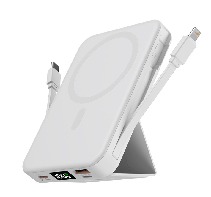 Безжична магнитна външна батерия с голям капацитет 10 000 MAH / VB029 /