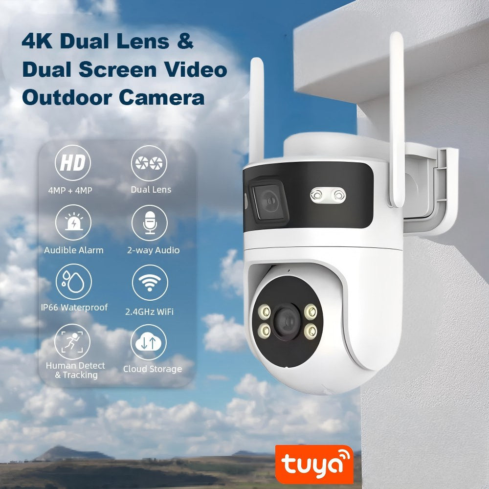 Двойна Wi-Fi Smart камера за наблюдение TUYA, Smartlife / WIP-TP400AM /