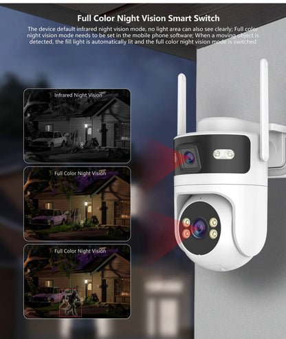 Двойна Wi-Fi Smart камера за наблюдение TUYA, Smartlife / WIP-TP400AM /