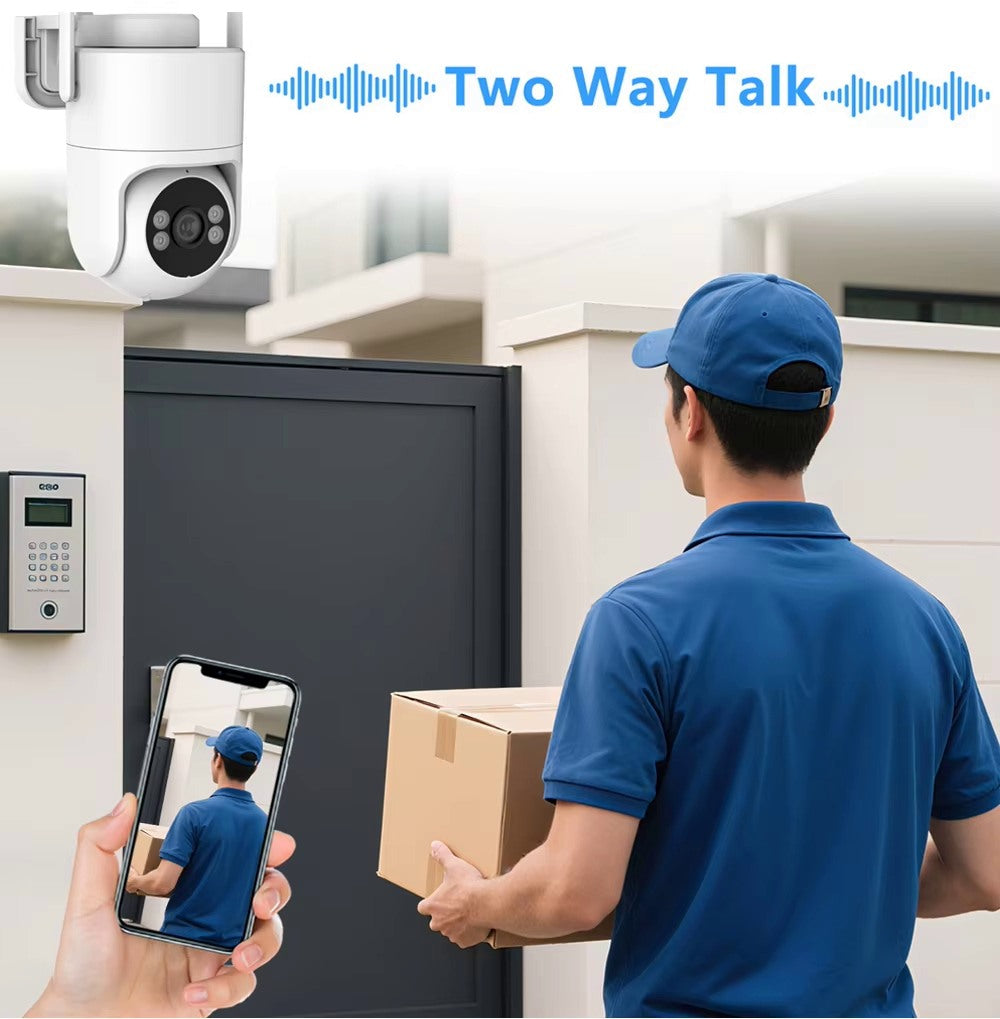 PTZ Wi-Fi (2,4GHz и 5GHz) Smart камера за наблюдение на открито TUYA, Smartlife / WIP-TP400AC /