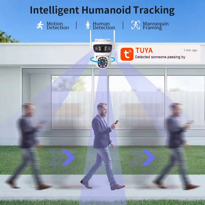 Тройна PTZ Wi-Fi камера за наблюдение TUYA-Smartlife / WIP-TP200AS /