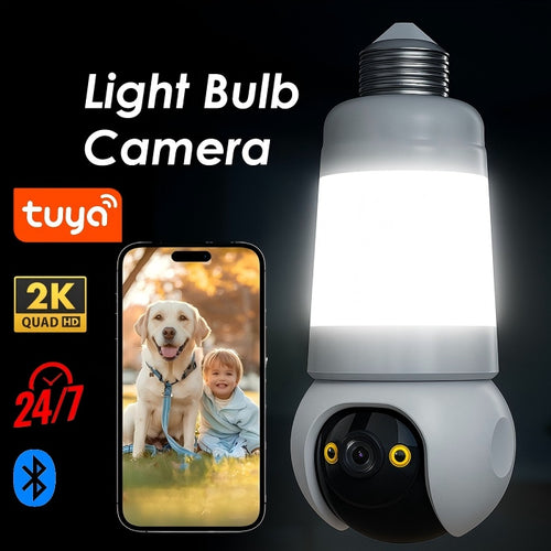 2K Wi-Fi камера тип крушка с панорамно виждане, осветление и нощен режим / WIP-TR300JE / (Kopie)