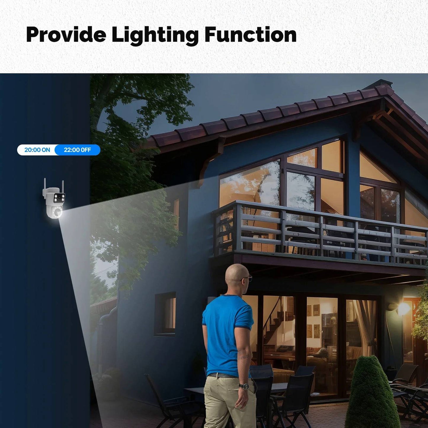 Двойна Wi-Fi Smart камера за наблюдение TUYA, Smartlife / WIP-TP400AQ /