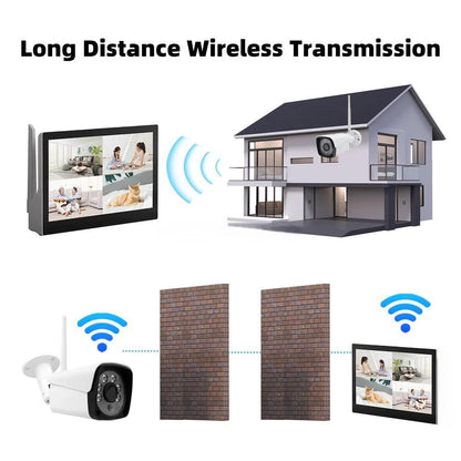 WiFi система за видеонаблюдение с тъчскрийн монитор и 4 камери /KVR-T4204A/