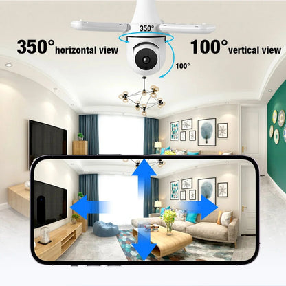 Wi-Fi камера тип крушка с панорамно виждане, осветление и нощен режим / WIP-TR300JC /