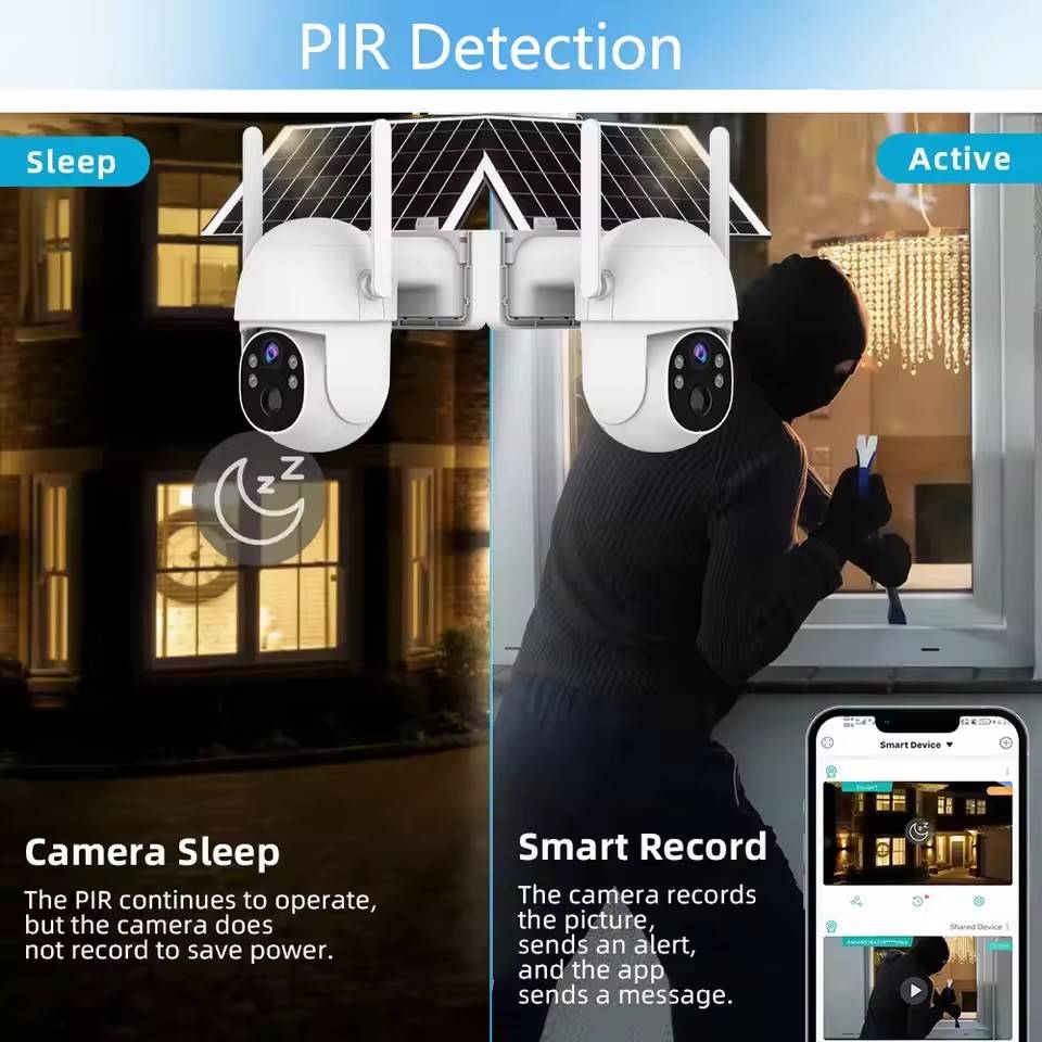 Соларна WiFi камера с 4MP и PTZ управление / WIP-TP400SJ /