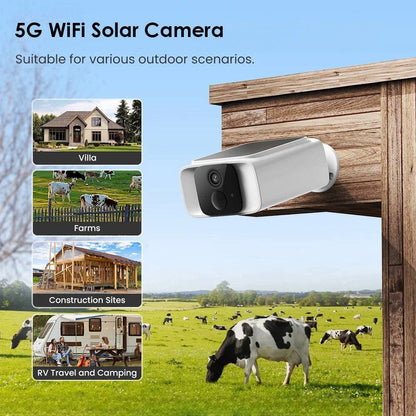 Соларна WiFi (2,4G и 5G WiFi) камера с 5MP и батерия / WIP-TB500SE /