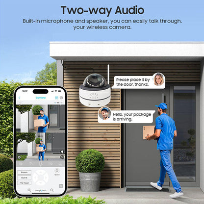 Куполна CCTV WiFi (2,4G и 5G WiFi) камера с 6MP и нощно виждане / WIP-TD600AA /
