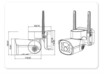 Соларна WiFi камера с 2MP и PTZ управление / WIP-TP200SA /