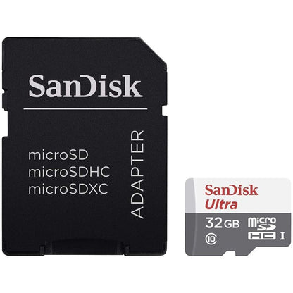 Карта памет SanDisk Ultra microSDHC 32GB + SD Adapter 100MB/s Class 10 UHS-I / MSD011 /
