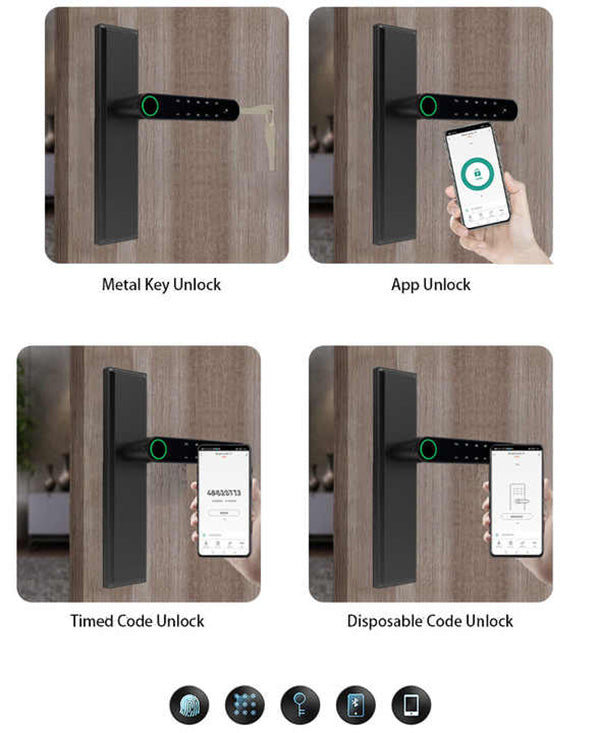Интелигентна Смарт Брава с 5 Начина на Отключване (Tuya версия) /SB007/