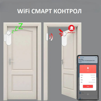 WiFi смарт сензор с аларма за врата или прозорец /SA014/