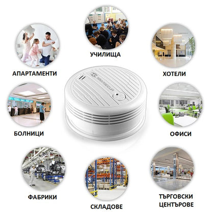 ДЕТЕКТОР ЗА ДИМ С WIFI И АЛАРМА /SA005/