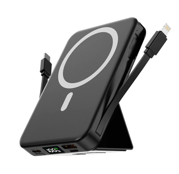 Безжична магнитна външна батерия с голям капацитет 10 000 MAH / VB029 /
