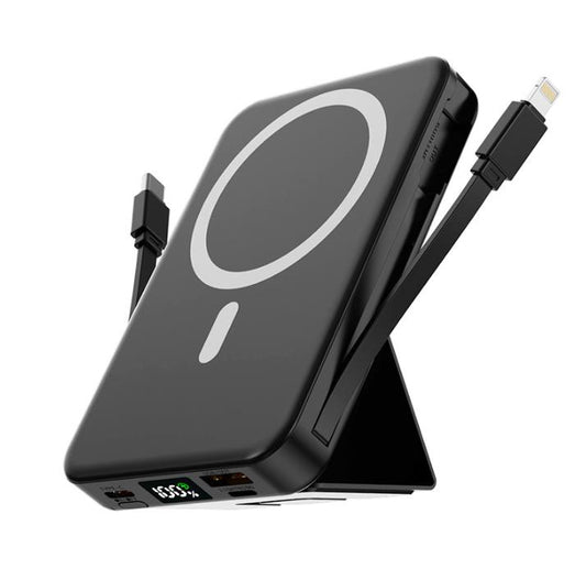 Безжична магнитна външна батерия с голям капацитет 10 000 MAH / VB029 /