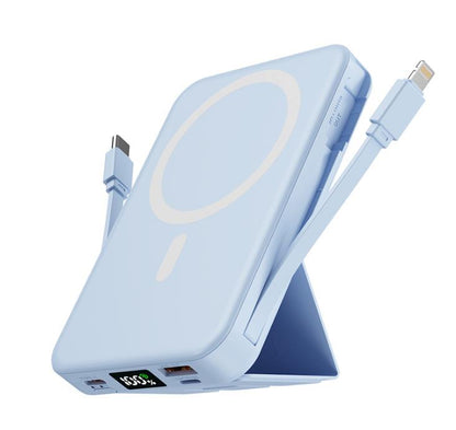 Безжична магнитна външна батерия с голям капацитет 10 000 MAH / VB029 /