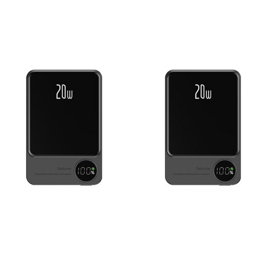 Безжична магнитна външна батерия с голям капацитет 10 000 MAH / VB037 /