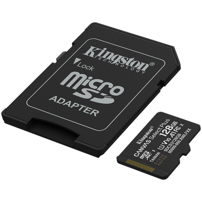 Карта памет Kingston 128GB microSDXC Canvas Select Plus Gen3 150MB/s A1 Card + Adapter КЛАС 10/ MSD008 /
